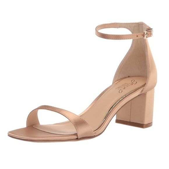 Jewel Badgley Mischka Reese Simple Block Heel Sandal Size 9 - Picture 4 of 7